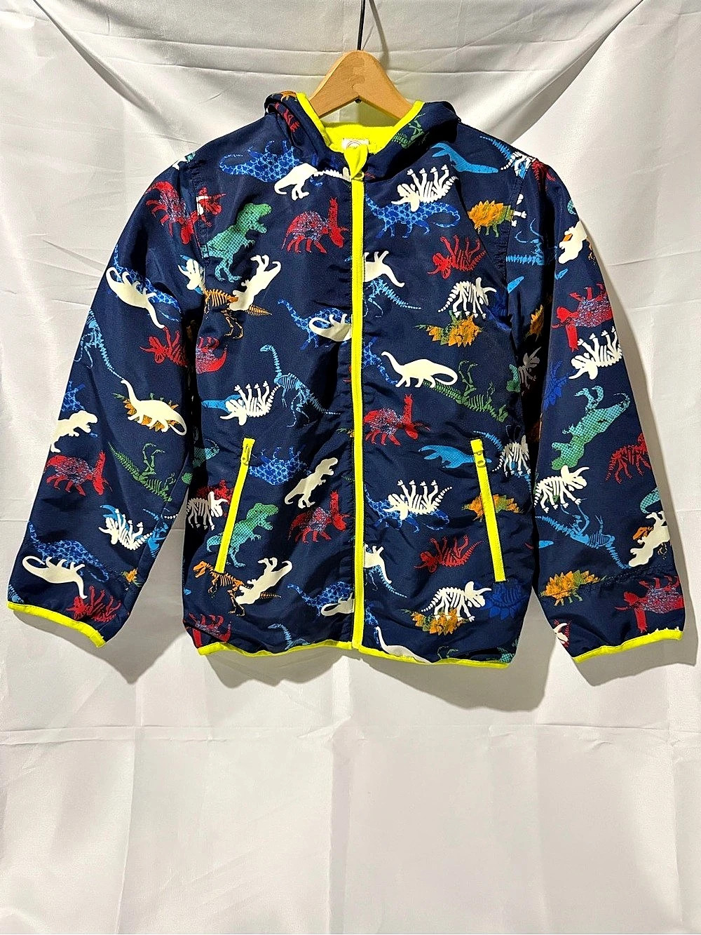Wonder Nation Kids Dinosaur Print Jacket Size Large Like New